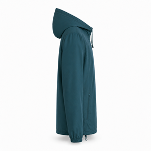 Veste coupe-vent à capuche pour homme personnalisée, polyester léger, résistant à l'eau, style urbain, décontracté, OEM, ODM, marque privée, vente en gros - Product Image 6