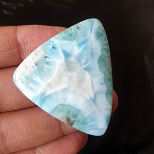 อัญมณี Larimar Cabochon ธรรมชาติ100% อัญมณี Larimar แท้ทำอัญมณีชิ้นหนึ่งในราคาขายส่งจำนวนมาก - Product Image 1