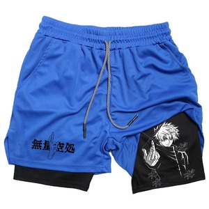 Pantalones cortos de compresión unisex de primera calidad, pantalones cortos transpirables con soporte antirozaduras para recuperación y entrenamiento deportivo - Product Image 1