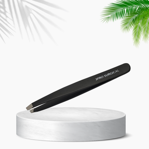 Professional Quality Slanted Tip Eyebrow <b>Tweezers</b> RED TP 11-9 - Product Image 1