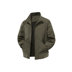 Chaqueta de Trabajo para Hombre, Estilo Blusón, Elástica, Impermeable, con Cuello Alto, Diseño 3D, Estilo Casual Elegante, 100% Poliéster - Product Image 2