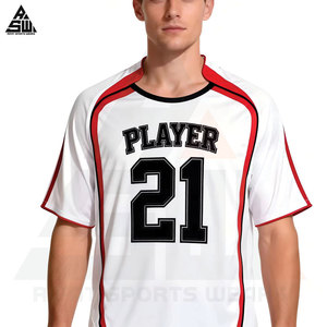 Camisetas de Fútbol Personalizadas Unisex para Adultos, con Logotipo Bordado del Equipo, de Malla de Alta Calidad, Ligeras, de Secado Rápido y Transpirables, OEM - Product Image 2