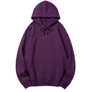 Sweat-shirt et pantalon de survêtement en molleton de coton unisexe tendance, sur mesure, style streetwear, doublé, épais, confortable, élégant, sweat-shirt pour femme - Product Image 2