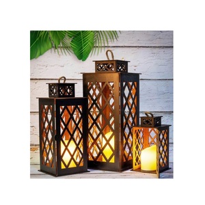Classical Design Metal Candle Holder Lantern for Garden Outdoor & Christmas Decoration - Product Image 1