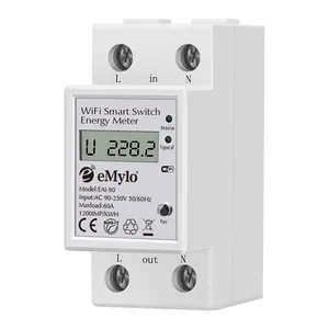 eMylo Smart Power Monitoring Module Energy Meter, Smart Energy Meter Dlms, Single-Phase Rail-Mount Smart Energy Meter