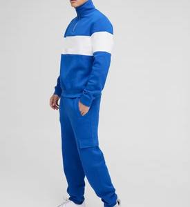 Nuevo al aire libre superventas nuevo diseño color sólido hombres chándal nueva llegada tamaño personalizado hombres soporte cuello con cremallera doble color - Product Image 5