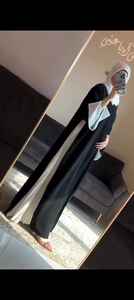 Premium femmes élégant modeste brodé à la main Abayas tissu respirant plis latéraux formel traditionnel dubaï robes musulman - Product Image 2