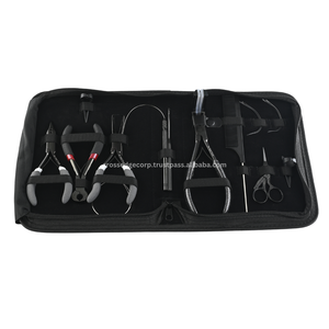 Kit de Herramientas Todo en Uno para Extensiones de Cabello de Queratina: Removedor de Cinta Adhesiva, Pinza para Presionar Tramas, Cortador de Adhesivos, Agujas Tipo C, Kit de Mantenimiento - Product Image 1