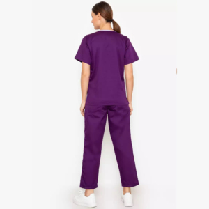 Venta al por mayor Hospital de las mujeres uniformes de tela de lona de manga corta Scrub Sets de alta calidad - Product Image 3