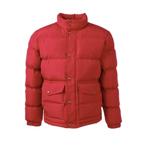 Venta al por mayor de alta calidad de encargo del logotipo de la burbuja Puffer chaqueta Unisex XS tamaño de la chaqueta de invierno de piel bolsillos de los hombres ODM lienzo OEM impreso - Product Image 2