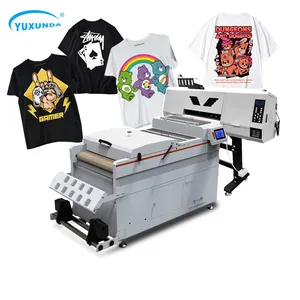 Digital Large Size 60cm A2 A3 A4 Roll To Roll DTF Printing 2 EPS I3200/XP600 Printheads Eco Textile Ink Tshirt DTF Printer