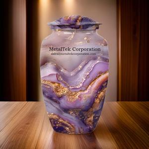 New Swirl Design Decorative Cremation <b>Urn</b> Adult Ashes Classic Style Funeral Supplies Wholesale Decorative Burial Ashes Metal <b>Jar</b> - Product Image 3