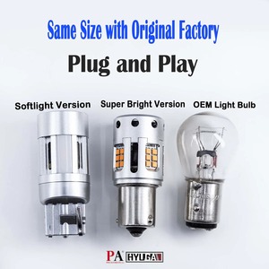 Luz LED de Señal de Giro HYUGA BAU15S P21W 1156, Amarilla, 4X1860, 620LM, 360, Plug and Play, Sin Errores CANBUS, 10W, DC12V, para Motocicleta - Product Image 3