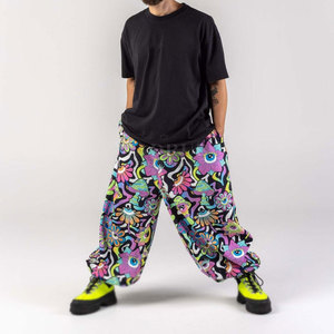 Trendy All-Over Print <b>Trousers</b> With Adjustable Waist And Relaxed Fit Durable Sublimation <b>Trousers</b> - Product Image 1