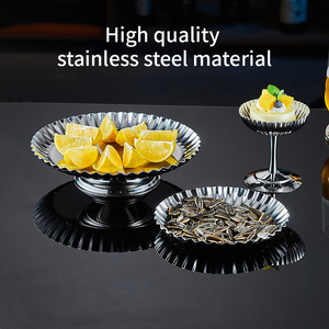 Yurtrain Piatto Ovale in Acciaio Inox Stile Coreano per Tè all'Aperto, Vassoio per Frutta Secca, Ornamenti Creativi, Ciotola per Snack e Frutta - Product Image 2