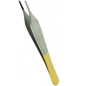 Pinzas de Adson de Acero para Aplicación Manual - Instrumento Quirúrgico Ligero para Uso Hospitalario - Product Image 1