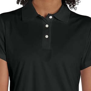 Femme Slim Fit Polo T Shirt Cheap Tshirt Solid Color Custom Plain Polos Shirt for Women - Product Image 4
