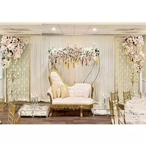 Murs de bougies de scène de réception élégants et créatifs Toile de fond Incroyable murs de bougies de scène de mariage Mur de bougies de scène de mariage éminent - Product Image 1