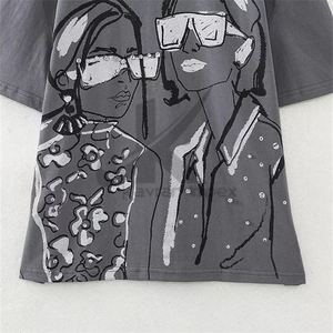 Camisetas bordadas PARA MUJER: material transpirable de alta calidad con diseños bordados personalizados, ideal para moda y ropa informal - Product Image 4