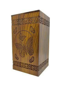 Vente en gros d'urnes funéraires en bois faites à la main de style américain urnes funéraires décoratives modernes pour hommes et femmes - Product Image 3