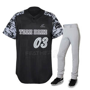 Uniforme de béisbol de poliéster 100% transpirable de nuevo diseño clásico único, ropa de softball al por mayor - Product Image 1