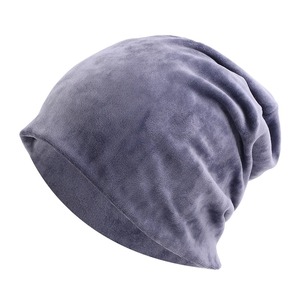 Fashion Velvet Beanie Baggy Hat Autumn Winter Warm Slouchy Beanies for <b>Men</b> Women Solid Velour Soft <b>Cap</b> High Quality Casual Hat - Product Image 4