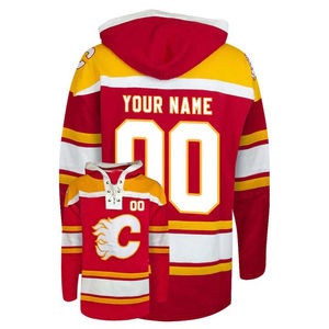 Sweat à capuche de hockey en polyester léger et respirant, design personnalisé pour l'entraînement intense et les séances de hockey sur glace - Product Image 2