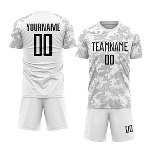 Conjunto de Camiseta de Fútbol Transpirable de Secado Rápido de la Mejor Calidad, Conjuntos de Uniformes de Fútbol Personalizados, Kits de Fútbol, Uniforme de Fútbol Masculino con Cuello Redondo - Product Image 3