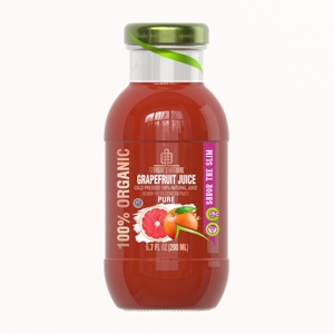 Succo di Pompelmo 100% Biologico Puro Succo di Pompelmo Biologico Naturale NFC della Georgia con Polpa in Bottiglie da 200ml/300ml/750ml/1l - Product Image 1