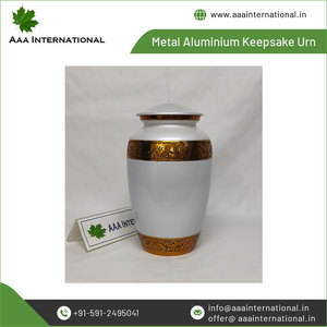 Urnas de recuerdo de cremación para adultos a granel de la mejor calidad, que venden ampliamente joyas humanas preciosas, suministros funerarios de aluminio de la India - Product Image 3