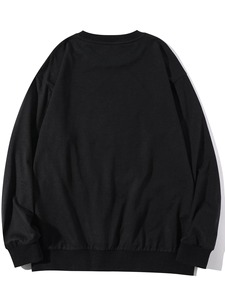 เสื้อฮู้ดพิมพ์ลายสำหรับทุกเพศ,เสื้อลำลองผ้าคอตตอนออร์แกนิกทรงหลวมขนาดใหญ่พิเศษพิมพ์ลายแบบลำลอง - Product Image 5