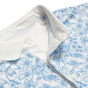 Camiseta de Golf Personalizada de Alto Rendimiento para Hombre, Tejido de Punto, Manga Corta, Impresión Digital, Secado Rápido, Ecológica, Informal - Product Image 4