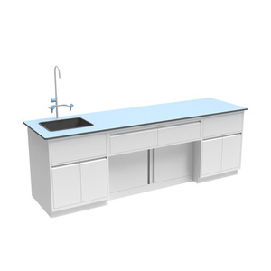 Banc de laboratoire scolaire, table de laboratoire scientifique pour lycée, pour la préparation aux cours de <span class=keywords><strong>chimie</strong></span> et de biologie - Product Image 1