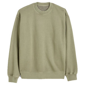 Sudadera de cuello redondo para hombre, logotipo personalizado de alta calidad, Jersey pesado con hombros caídos en blanco, sudaderas recortadas para hombre, OEM - Product Image 1