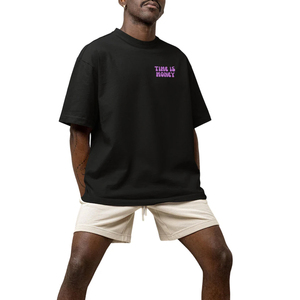 Precio al por mayor más populares Puff impresión camisetas de alta calidad al por mayor cómodo Drop Shoulder Puff impresión camiseta - Product Image 1