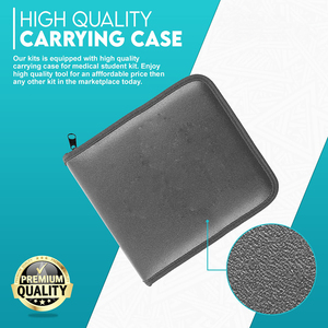 Kit d'outils de suture en acier inoxydable allemand avec porte-scalpel Pince à moustiques Ciseaux à iris Kit de dissection médicale - Product Image 4