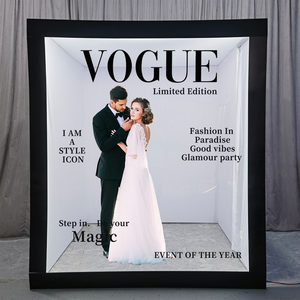 Boîte photo pour événements avec écran tactile LCD, système d'impression et appareil photo pour mariages, fêtes et séances photo - Product Image 1