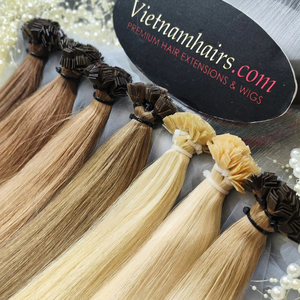Extensiones de Cabello Humano Virgen Vietnamita 100% de Alta Calidad, Más Vendidas en 2025, Lisas, con Cutícula Completa, Súper Dobles, Fusión Plana - Product Image 1