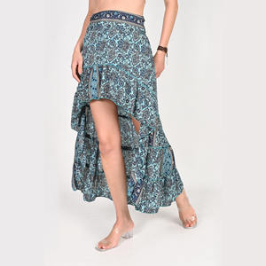 Elegant Luxury Maxi <b>Skirt</b> for Women With Pleats and Unique Asymmetric Short Front and <b>Long</b> Back <b>Skirt</b> - Product Image 3