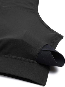 Vente en gros de soutien-gorge de sport écologique de haute qualité pour femmes rembourré Plaid avant soutien moyen retiré coussin de poitrine sans couture tasse gratuite - Product Image 5