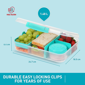 Nhà sản xuất cấp thực phẩm tùy chỉnh thân thiện với môi nhà bếp Bát Tủ đông Crisper với phim hoạt hình sáng tạo sinh viên Hộp Ăn Trưa - Product Image 3