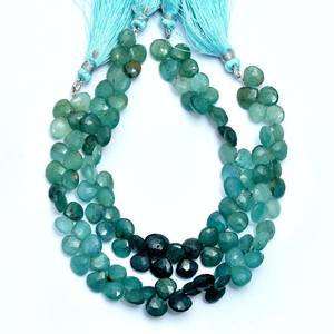 Cuentas de Granidierita AAA Raras de 7mm-8mm, Facetadas en Forma de Corazón, Cuentas Sueltas de Piedras Preciosas Semipreciosas de Granidierita Natural para Joyería - Product Image 2