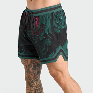 Pantalones Cortos Deportivos de Baloncesto para Hombre, Sublimados, de Malla Micro, Nueva Tendencia, Estilo Casual, Proveedor al por Mayor OEM - Product Image 2