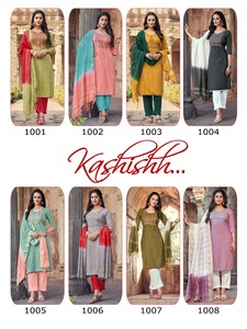 Pantalon Kurti en Viscose avec broderie de rayonne lourde, nouvelle tendance élégante, avec Chanderi, soie dupata, fournisseur mondial - Product Image 2