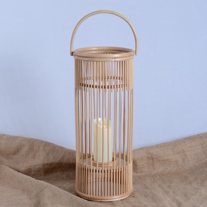 Elégant Antique Décoration de Maison et Jardin Vente en Gros Rotin Bougeoir Lampe Design Asiatique Suspension Lumière Couvre pour la Maison Jardin - Product Image 2