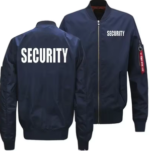 Veste imperméable de sécurité Veste d'officier coupe-vent noire Vestes d'uniforme de garde de sécurité du siège - Product Image 6