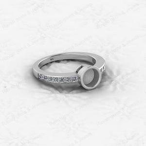 Anillo de Plata de Ley 925 Auténtica con Diseño Infinito para Boda, Engaste Semi-Montado de 1.80mm para Circonita Cúbica, Joyería para Guardar Cenizas o Recuerdos - Product Image 2