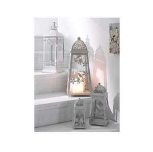 Linterna decorativa de metal con intrincados recortes de estrellas para Ramadán Diwali Navidad y decoración festiva - Product Image 6