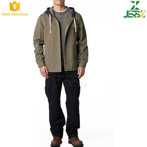 Veste d'hiver unisexe grande taille, résistante, doublure polaire épaisse, poches cargo, fermeture éclair - Veste softshell chaude pour l'extérieur avec capuche - Product Image 2