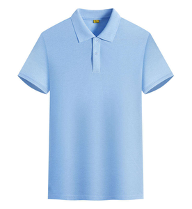 Camiseta de punto con bordado de piqué en blanco liso de color sólido con logotipo de impresión digital personalizado para hombre al por mayor - Product Image 1